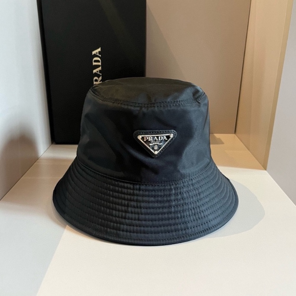 Prada Black Bucket Hat